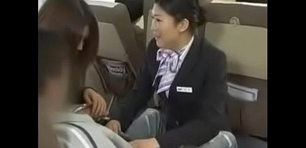  Asian Flight attendant